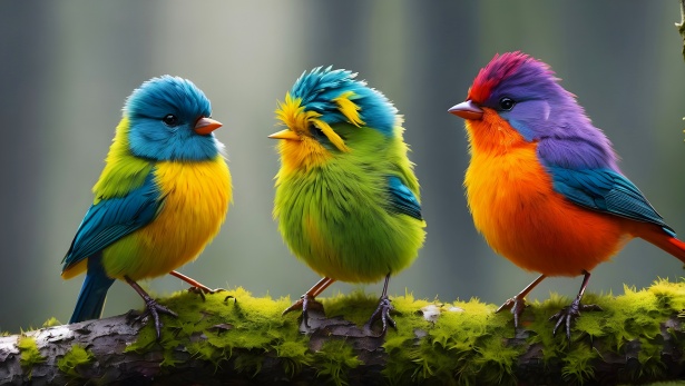 most colorful birds